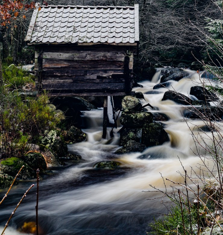 Long exposure of waterfall with Frizeid Kverna in Norway