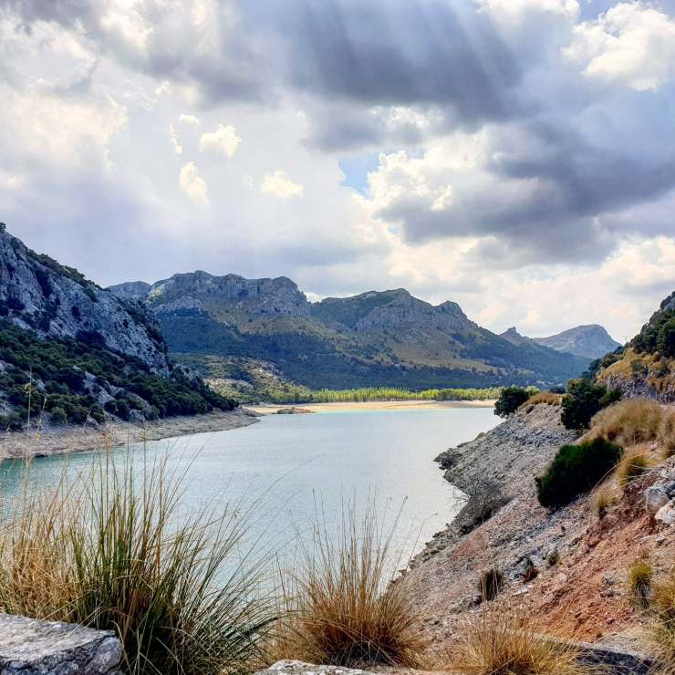 Gorg blauw is the fresh water reservoir on Mallorca